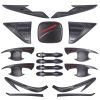 For Toyota Fortuner Accessories 2016 2017 Body Kits Cover Tuning Car Accessories Matte Black ABS Auto Accessory