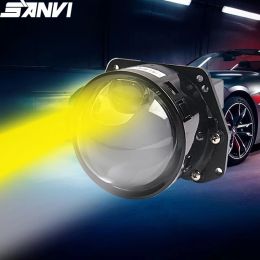 SANVI 2PCS S11 72W 6000K Hyperboloid Bi LED Projector Lens 3R G5 Auto Projector Lens RHD LHD Headlight Car Light Accessory