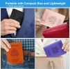 Passport Holder with Vaccine Card Slot Holder for Men & Women, Waterproof PU Leather, (Dark Blue & Black) 2 Pack