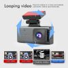 2K Dual Dash Cam Recorder W/ Wifi GPS APP Connect Loop Recording 150Â° Wide Angle