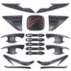 For Toyota Fortuner Accessories 2016 2017 Body Kits Cover Tuning Car Accessories Matte Black ABS Auto Accessory