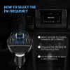 Wireless Bluetooth FM Transmitter for Car,  Car Radio Bluetooth Adapter MP3 Music Player  Car Kit with Dual USB Charging Ports ,HI-FI Stereo SoundHand