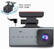 2K Dual Dash Cam Recorder W/ Wifi GPS APP Connect Loop Recording 150Â° Wide Angle