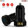 Car Charger Dual Smart Fast USB Port Adapter 2 Pcs Speedy Charging Phone Car Plug 5 Core CDKC112USB