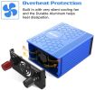 VOLTCUBE 400W Power Inverter 12V DC to 110V AC Converter with 4.8A Dual USB Car Adapter with 2 Independent AC outlets (Blue)