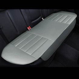 Full Surround Front Car Seat Cover Leather Pad Mat Auto Chair Cushion Protector (Color: Gray, Qty: 1pc rear cover)