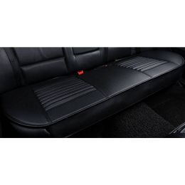 Car Front Rear Seat Cushion, Full Surround w/ Bamboo Charcoal (Color: Black Rear Seat Cover, Qty: 1pc)