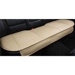 Car Front Rear Seat Cushion, Full Surround w/ Bamboo Charcoal (Color: Beige Rear Seat Cover, Qty: 1pc)