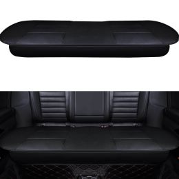 Universal Auto Car Front Seat Cover Breathable PU Leather Cushion Protector Mat (Color: Black, size: 1pc rear seat cover)