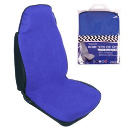 Waterproof Sweat Towel Car Seat Cover (Color: Blue)