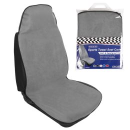 Waterproof Sweat Towel Car Seat Cover (Color: Gray)